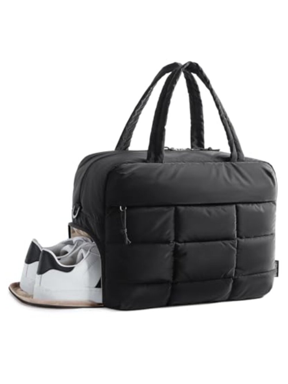 Puffer Travel Duffel Bag Small Gym Weekender Water-Resistant